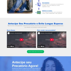 Landing Page para Venda de Precatórios