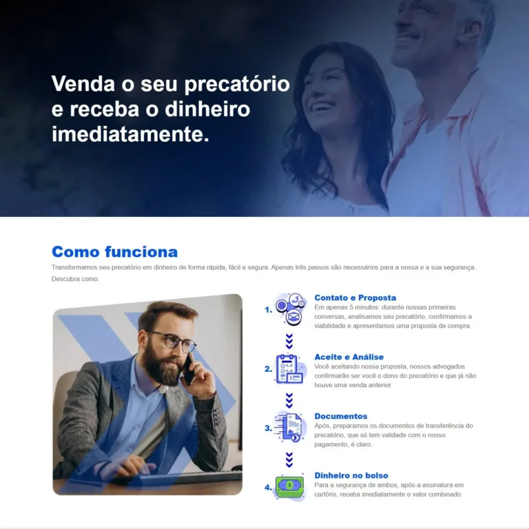 Landing Page para Venda de Precatórios