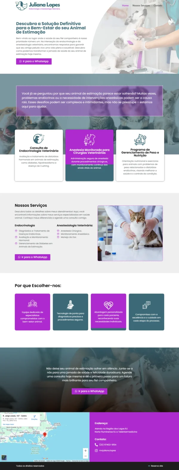 landing page Veterinaria