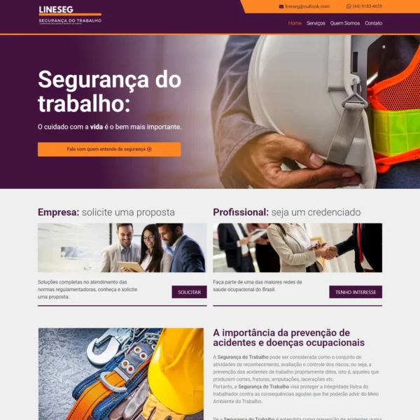 Landing Page - Segurança do Trabalho